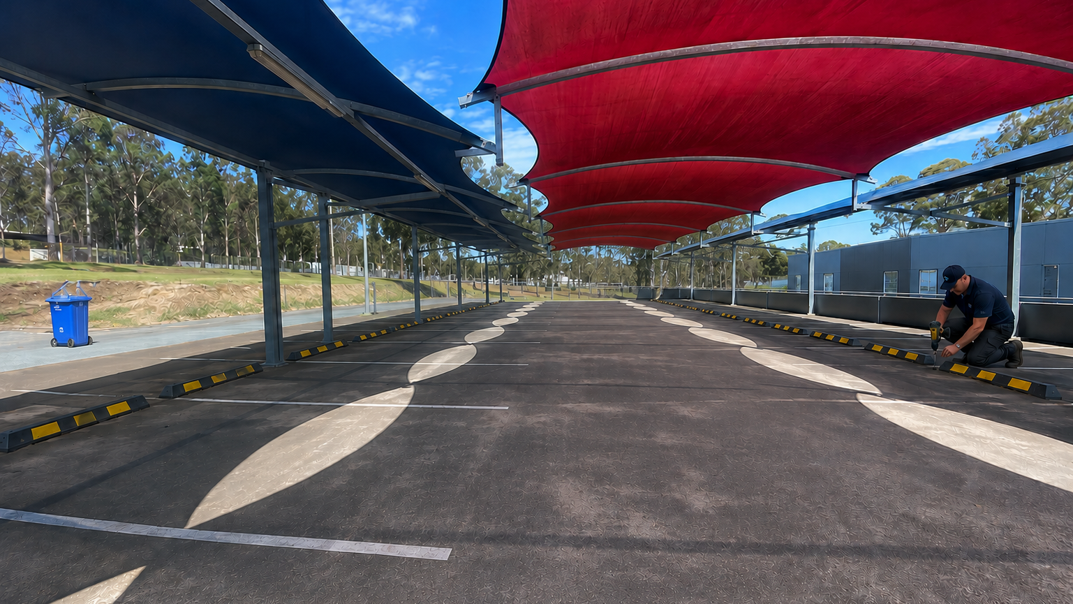 Wheelstop install Brisbane AFM